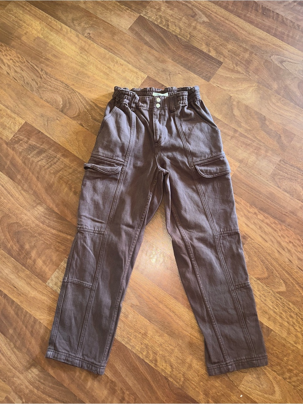 PacSun Brown Cargo Utility Pants - Elastic Waist